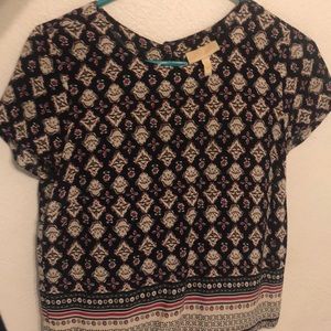 Lightly Used Boho Print Small Shirt- Lucy & Laurel